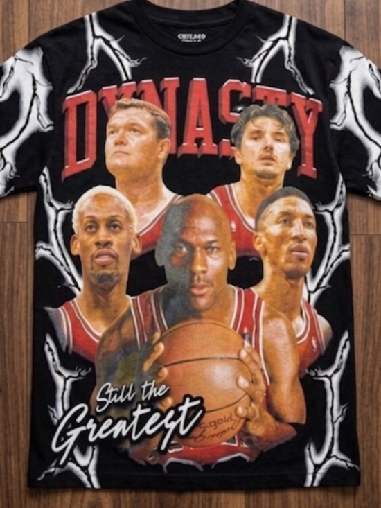 Michael Jordan Other - Chicago Bulls Grail Black Graphic Men's Shirt